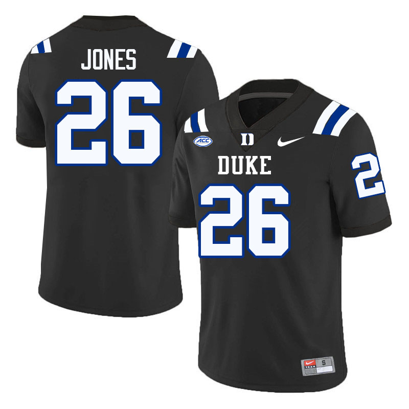 Duke Blue Devils #26 Ma'khi Jones College Football Jersey Stitched-Black